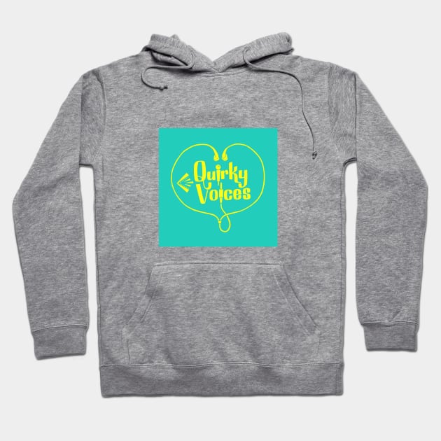 Quirky Voices Logo Hoodie by Quirky Voices